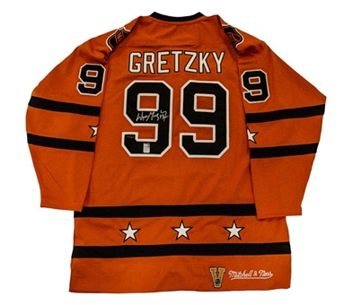 Wayne Gretzky Signed Authentic 1980 All-Star Game Hockey Jersey w/ Ticket From Game (Gretzkys First ASG) - Gretzky Authenticated